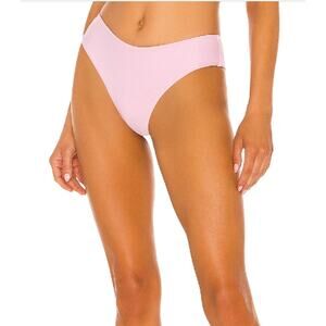 Tularosa Pastel Pink Cheeky Bikini Bottom XL High Cut Solid Revolve Kyndle NEW
